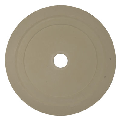 Endurathane Oakleaf Ceiling Medallion, 29 1/8"OD x 3 5/8"ID x 1"P (Fits Canopies up to 6 1/4"), Hand-Painted Stone Hearth Crackle Finish
