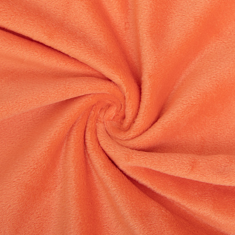 Square Zippered Throw Pillow Cover, Luxury Velvet Cover, Super Soft - NTBAY, 20'' x 20'' Pillowcase, Orange