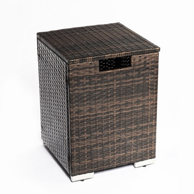 Couvercle de réservoir de propane 20lbs - Brun foncé extérieur avec structure en acier 16x16x22inch