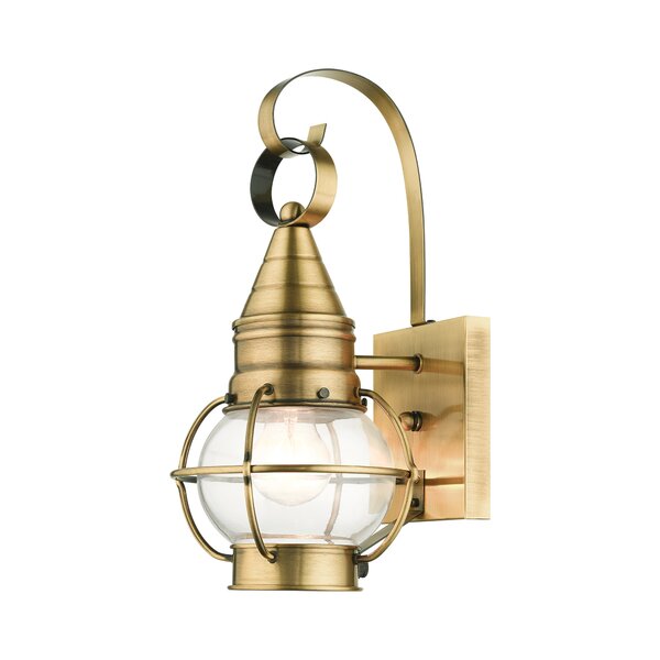 Breakwater Bay Aster Solid Brass Wall Light | Wayfair