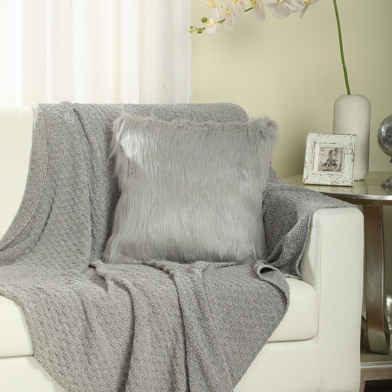 Housses de coussin Flafia, 18 po x 18 po, Gris
