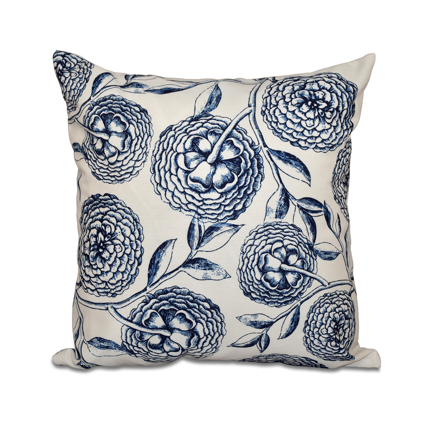e by design Botanical Blooms Outdoor Square Pillow Cover & Insert & Reviews | Wayfair