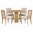 5-piece Dining Set With 4 Upholstered Chairs-1519076026