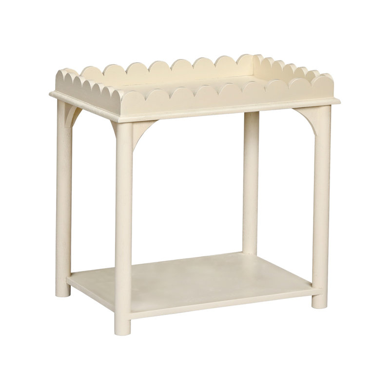 Table d'appoint Madeline, Blanc