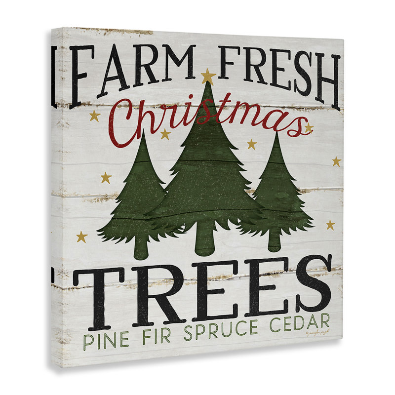 «Farm Fresh Christmas Trees», impression, H 24 po x l 24 po