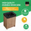 Meuble-lavabo autoportant simple 24 po avec plateau en résine et tablette Khamille-1852324506