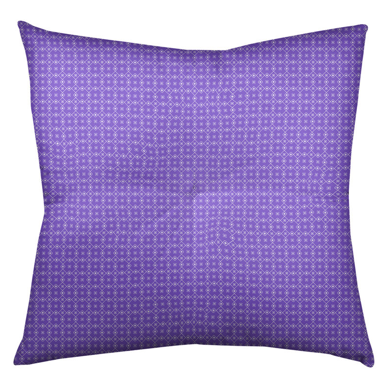 Coussin Katelyn Elizabeth, 26 po x 26 po, Mauve / Blanc