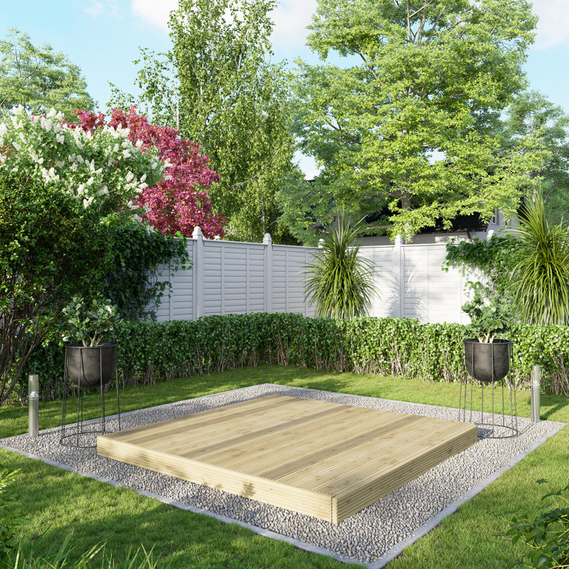 Powersheds 6 x 6ft Timber Pressure Treated Decking Kit - No Handrails