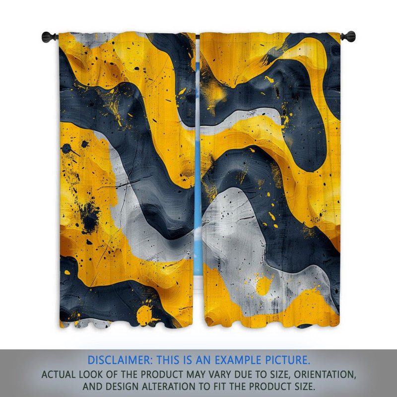 Paire de rideaux obscurcissant en polyester Mccayla, L 40 po x L 52 po