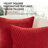 Striped Velvet Decor Soft Throw Pillow Covers With Wave Design（Set of 2）-101450529-101450524