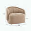 Chaise d'appoint courbée, coussin intégré et base solide-1247884086