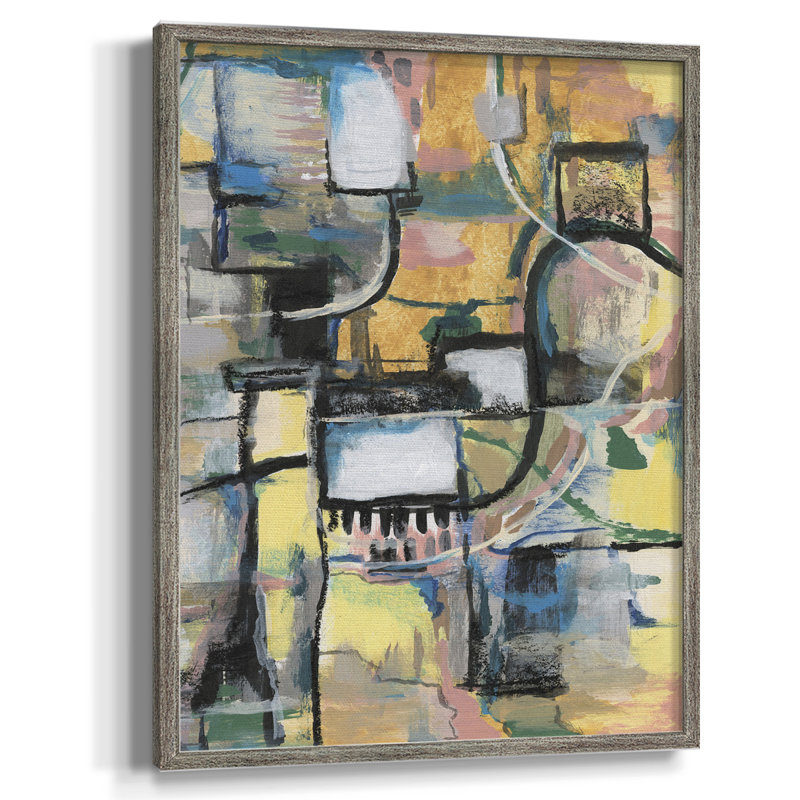 Memory Screen II Framed Print - Solid Wood, 21" H x 17" W