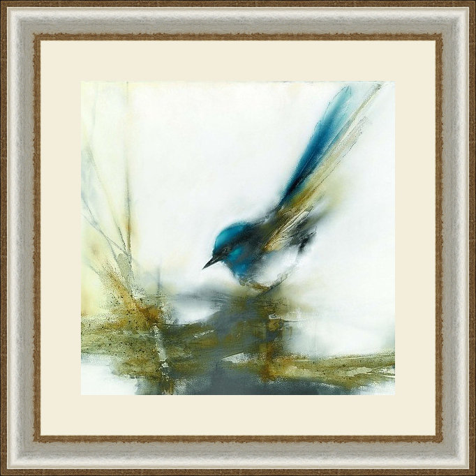 « little blue i », reproduction d’art encadrée