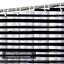 Rideau de douche à rayures noires et noires avec 12 crochets-881068795
