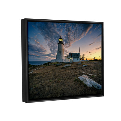 Art mural sur toile flottant, "Phare maritime" par Rick Berk