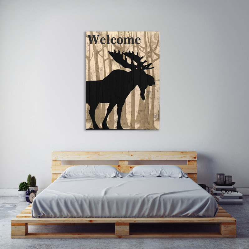 Welcome To The Lodge by Kimberly Allen - Wrapped Canvas Print, 41cm H x 30cm W x 4cm D