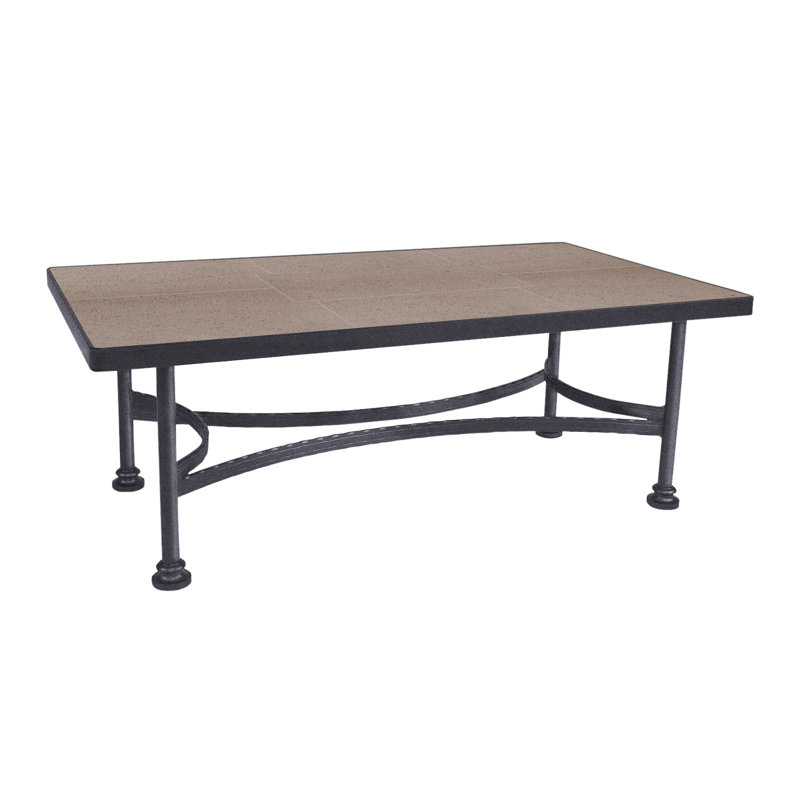 Classico Outdoor Rectangle Coffee Table, Graphite, Canyon Taupe
