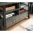 30" Tall Tv Stand, 2 Drawers & Shelf , Grey And Black, 60 - 69 Inch Ordering Stand Cabinet With Grey/Black, Enigmatic