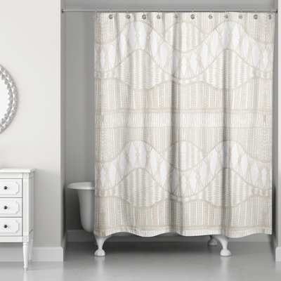 Rideau de douche simple en polyester