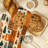 Autumn Stripes Oven Mitt Cotton Twill