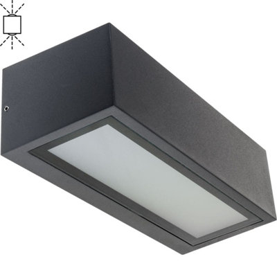 Sharene 1 - Bulb 8 cm H Hardwired Frosted Glass Outdoor Wall Light