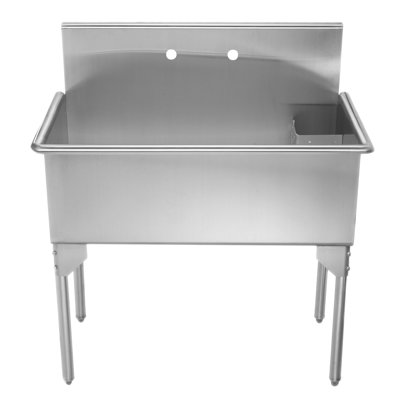 Pearlhaus 39" L x 21" W Free Standing Service Sink