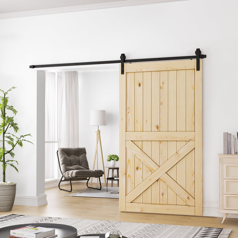 Ensemble de quincaillerie de porte de grange simple standard, 108 po