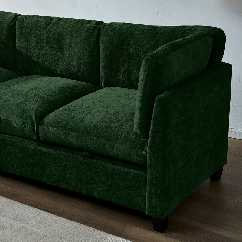 Canapé modulaire 96,5 "pour le salon, Vert