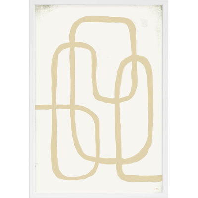 «Line Works In White 2» par Phillips, art mural encadré
