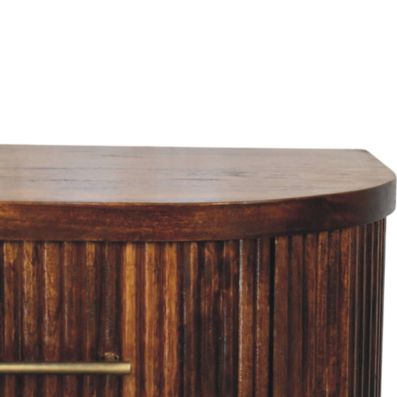 Ribbed Gudella With Brass Handles