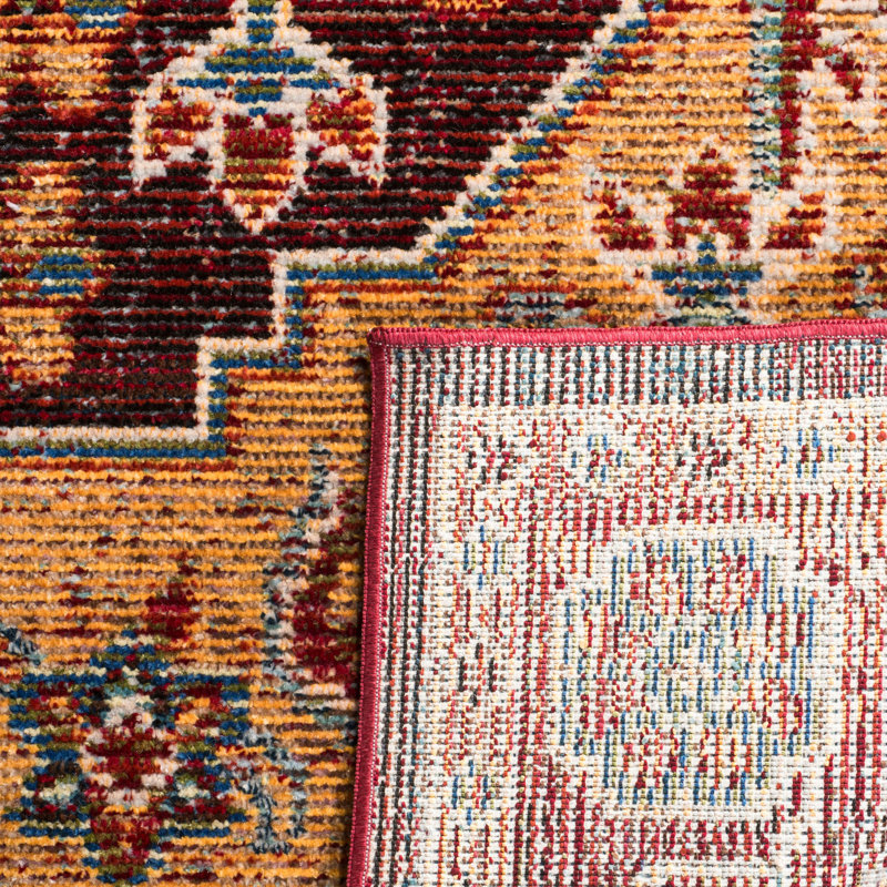 Tapis rubis/doré Lavine, Rectangle 10 pi x 14 pi