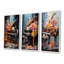 Floral Piano Magic Melody I - Music Piano, ensemble de 3 reproductions d'art mural-1140469266-1140469270