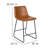 Liekele Upholstered Counter Height Modern Dining Stools-2022301716-2022301715