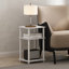 Table de chevet à 3 niveaux Ebern Designs Just Turn-N-Tube-492983712-507845850