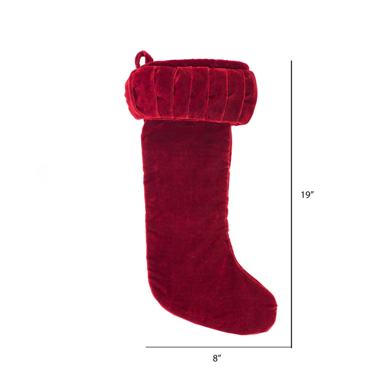 Plush Stocking, Red