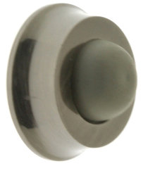 Solid Brass Wall/Handle Bumper, Antique Nickel