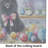 Decorating Easter Pomeranian Glass Cutting Board
