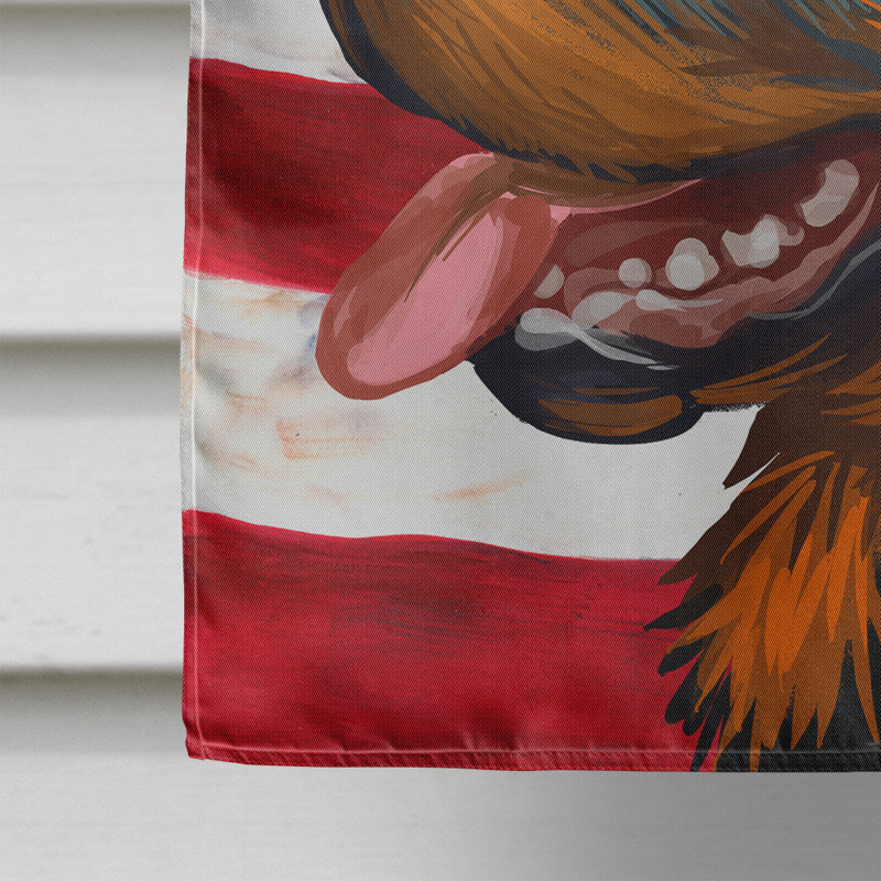 Polyester à 2 côtés 28 x 40 po drapeau maison, Rottweiler