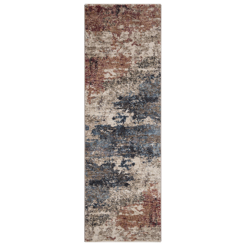 Tapis multicolore Pandora, Tapis de couloir 2 pi 3 po x 7 pi 3 po
