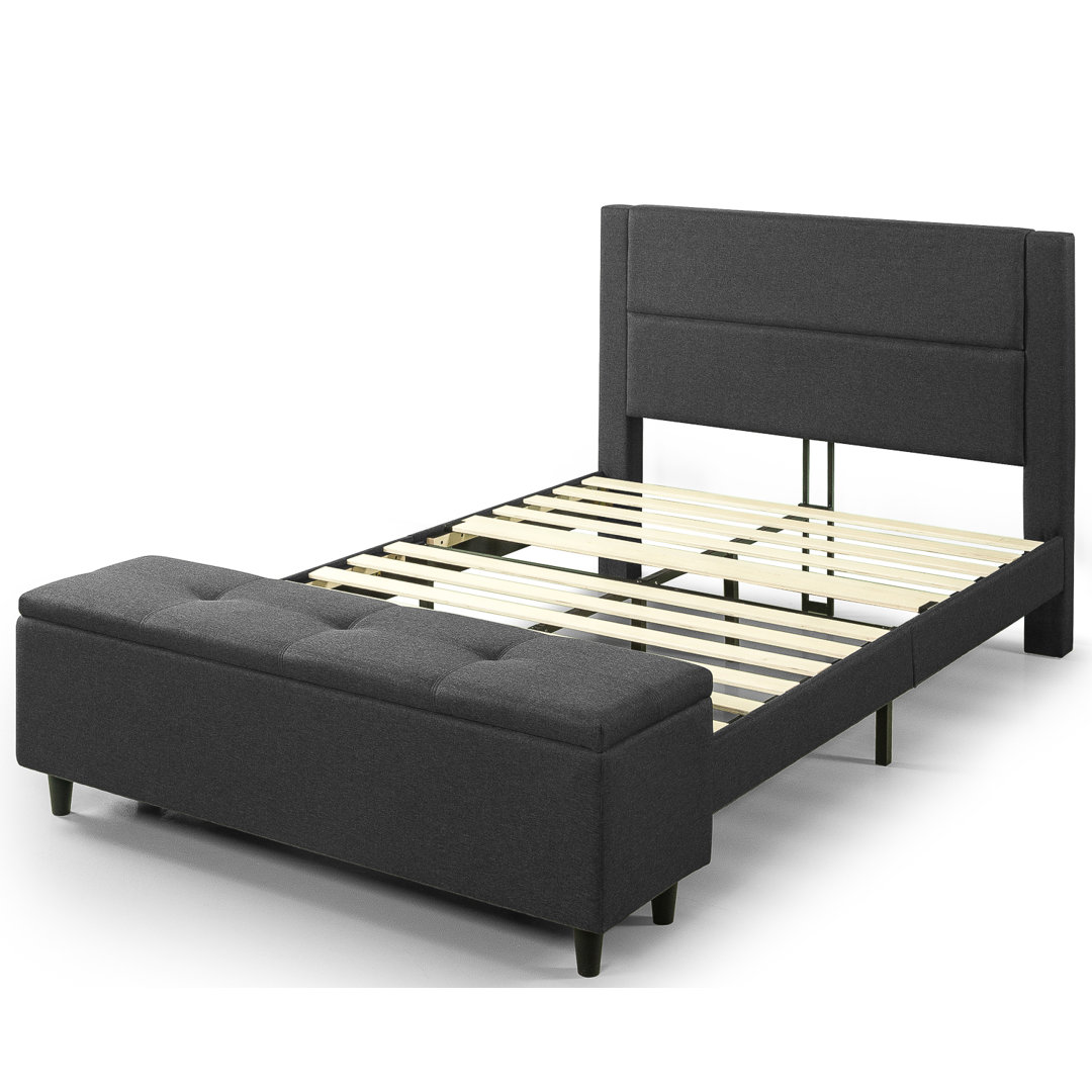 Schreffler Upholstered Low Profile Storage Platform Bed Ebern Designs