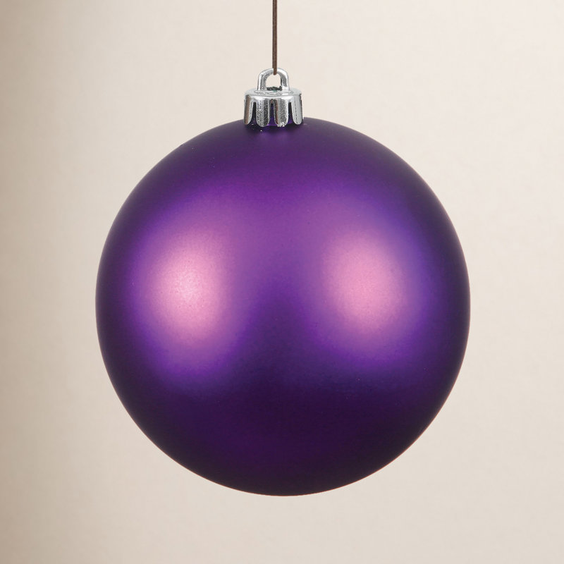 Décoration de boule décorative des Fêtes, Prune, H 15,75 po x l 15,75 po x P 15,75 po