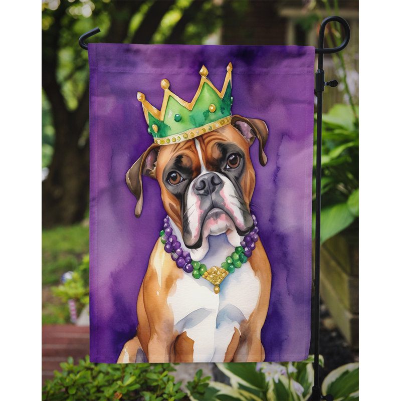 Drapeau Boxer King of Mardi Gras House