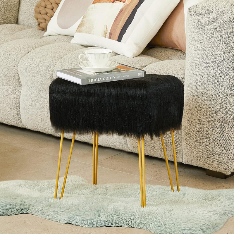 Tabouret de coiffeuse, Noir