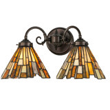 Meyda Tiffany & Stained Glass 2 - Light Armed Sconce