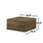 Table basse l 31,5 po avec 2 tiroirs, chêne