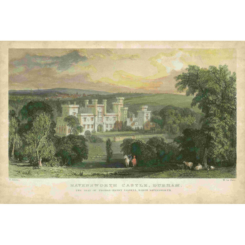 Château de Ravensworth, H 8 po x l 12 po