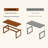 Walnut Rectangular Solid wood Butterfly Leaf  Dining Table-801882388