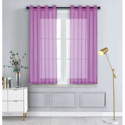 Goble Semi Sheer Curtains / Drapes Pair