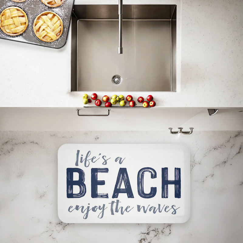 Tapis de sol imprimé Life's A Beach Enjoy, Life's A Beach Enjoy