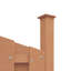 72.83cm H x 148cm W Brown Composite Fence Panels